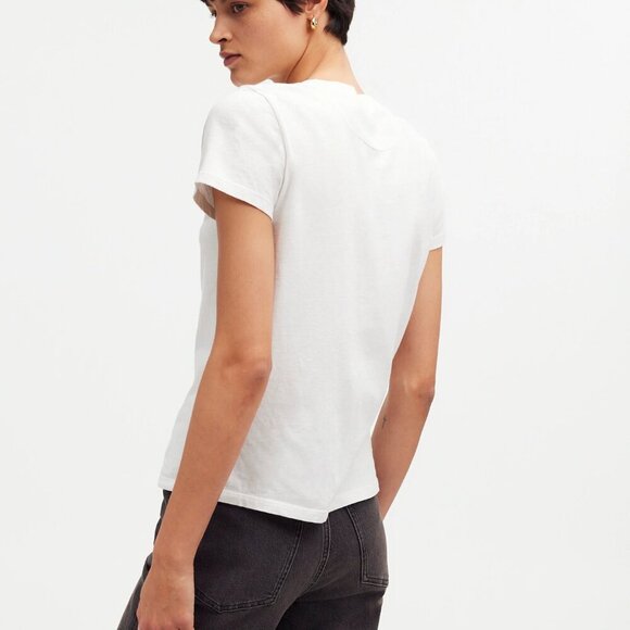 Madewell Premium Standard 01. The Shrunken Tee White Size XXS NWT - Picture 2 of 8